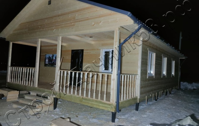 3 Каркасно-щитовой дом Д-6, 12x7.5м, 90  М², Тульская область, Заокский район, деревня Пахомово. (6)